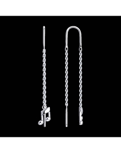 Серьги из серебра Sokolov