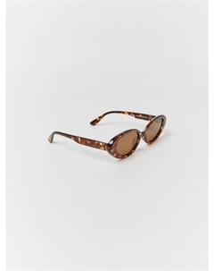 Солнцезащитные овальные очки в леопардовой оправе Sela