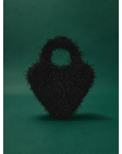 Пушистая сумка в виде сердца для девочек Sela