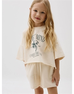 Комплект из футболки и шорт для девочек Sela