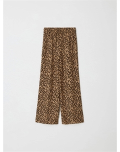 Широкие леопардовые брюки для девочек Sela