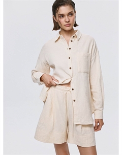Оверсайз рубашка из муслина Sela