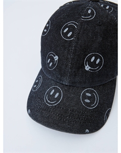 Джинсовая бейсболка с принтом детская Sela