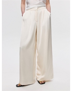 Широкие брюки из плотного сатина Sela