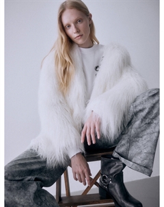 Шуба из искусственного меха Sela