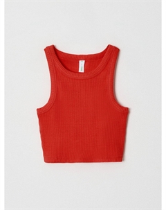 Укороченный топ в рубчик для девочек Sela