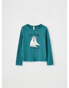 Лонгслив с принтом для девочек Sela