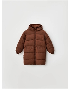 Стеганое пальто с капюшоном для девочек Sela