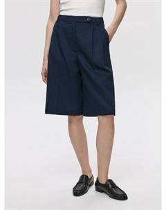 Шорты-бермуды из тенселя и льна Sela