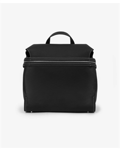 Сумка-рюкзак из натуральной кожи с контрастной отделочной строчкой черный Glvr