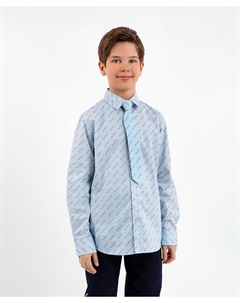 Сорочка с длинным рукавом голубая Gulliver