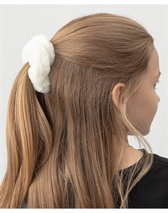 Резинка для волос с декором белая Button blue