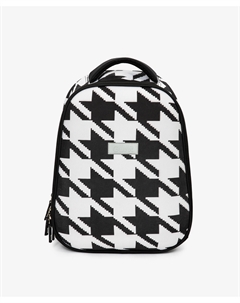 Рюкзак формованный с эргономичной спинкой с модным черно-белым рисунком для девочки Gulliver