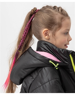 Резинка для волос с декором фиолетовая Button blue