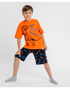 Пижама с динозаврами мультицвет для мальчика Button blue