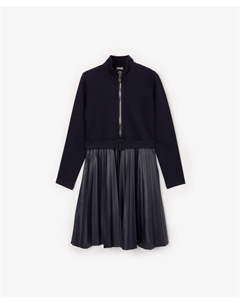 Платье прилегающего силуэта синее Gulliver