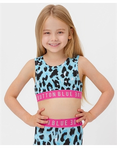 Топ голубой Button blue