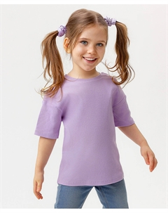 Футболка с коротким рукавом лавандового цвета Button blue