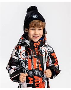 Шапка вязаная с ушками и помпоном синяя Button blue