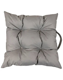 Подушка для стула Пикник-2 50x50 см цвет светло-серый Linen way