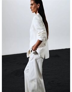 Однобортный жакет приталенного кроя изо льна Zarina