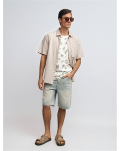 Рубашка в клетку с коротким рукавом Zolla