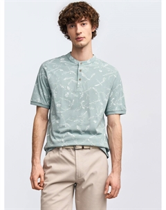 Футболка поло из хлопка с воротником-стойкой Zolla