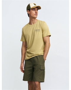 Футболка из хлопка с принтом-надписью Zolla