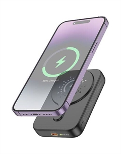 Внешний аккумулятор (Power Bank) Hoco J117A Esteem, 10000мAч, черный