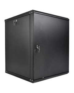 Шкаф коммутационный ЦМО ШРН-Эконом ШРН-Э-18.500.1-9005 настенный, металлическая передняя дверь, 18U, 600x878x520 мм Цмо