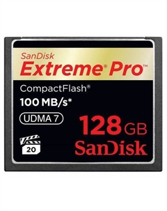 Карта памяти CF Extreme Pro 128 ГБ, 160 МБ/с, SDCFXPS-128G-X46, 1 шт. Sandisk