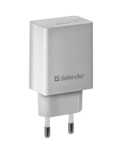 Сетевое зарядное устройство Defender UPA-21, USB-A, 10.5Вт, 2.1A, белый