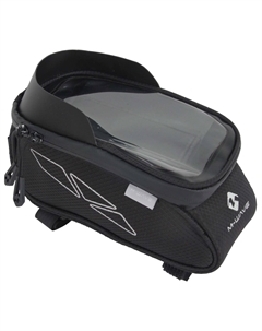 Сумочка-чехол+бокс ROTTERDAM TOP XL SC, на раму, 85/55х95х250мм с прозрачным чехлом, черная, 5-122215 M-wave