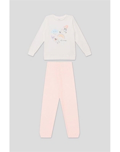 Пижама хлопковая с принтом Ovs