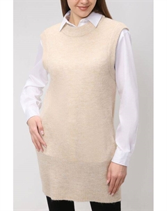 Удлиненный вязаный жилет Only