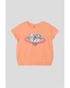 Хлопковая футболка на эластичном поясе с принтом Ovs