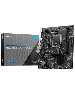 Материнская плата MSI PRO H610M-S DDR4 (LGA1700, mATX) Msi