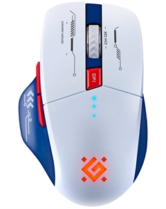 Беспроводная игровая мышь Defender Tisa GM-126, белый/синий
