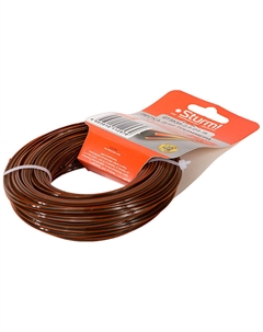 Леска для триммера GT3535-2.4-G4-15, d=2.4 мм, l=15 м, квадрат усилен. (оранж/черн) Sturm!