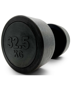Гантель Fit, PRO, круглая, обрезиненная, 32,5 кг / шт. (DBRND32_5PBK) Unix