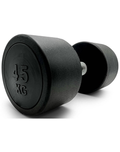 Гантель Fit, PRO, круглая, обрезиненная 45 кг / шт. (DBRND45PBK) Unix
