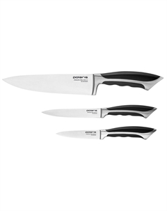 Набор ножей Millennium-3SS, 3 предмета, нержавеющая сталь, черный (015213) Polaris