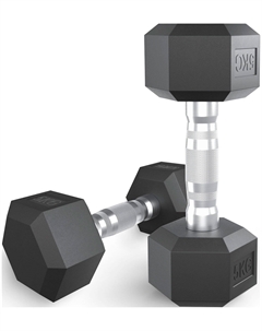 Гантель гексагональная Fit обрезиненная, 5 кг Unix