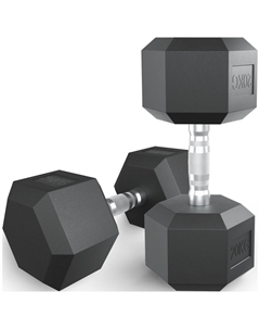 Гантель гексагональная Fit обрезиненная, 20 кг Unix