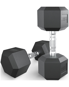 Гантель гексагональная Fit обрезиненная, 15 кг Unix