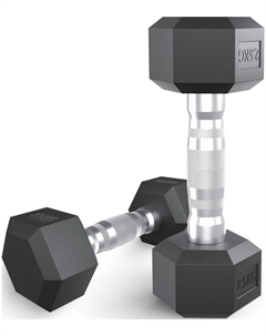 Гантель гексагональная Fit обрезиненная, 2.5 кг Unix