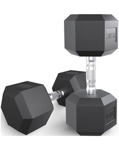 Гантель гексагональная Fit обрезиненная, 22.5 кг Unix