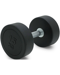 Гантель Fit PRO, круглая, обрезиненная, 15 кг Unix