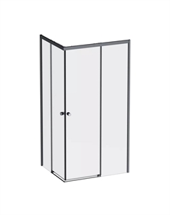 Душевой уголок X-Joy W94G-403-10080-BТ 100х80 см, профиль черный матовый Am.pm.