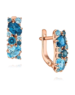 Серьги из золота Адамас